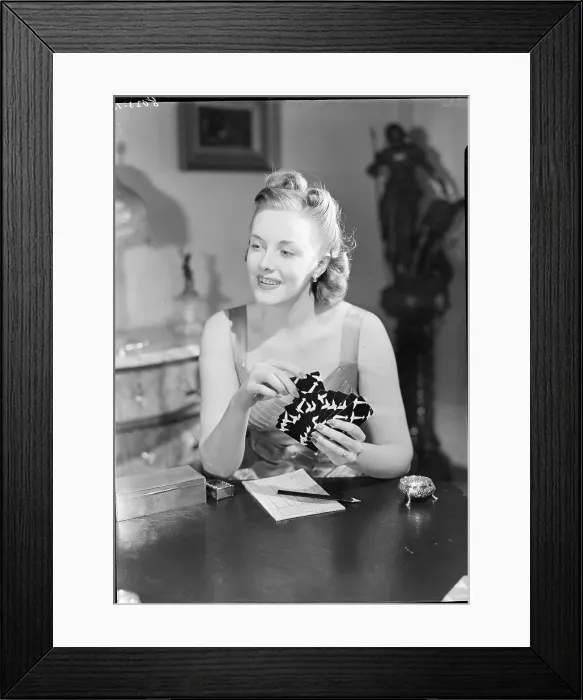 Framed Print : Woman Holding Hand of Cards Framed Print : Woman Holding Hand of Cards