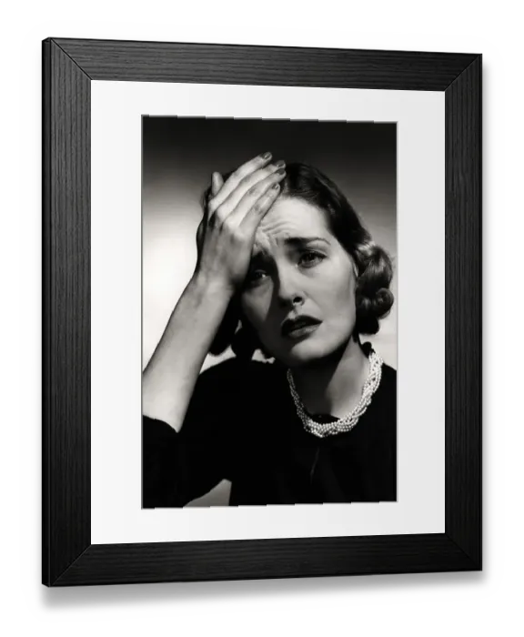 Framed Print : Distraught Woman Framed Print : Distraught Woman