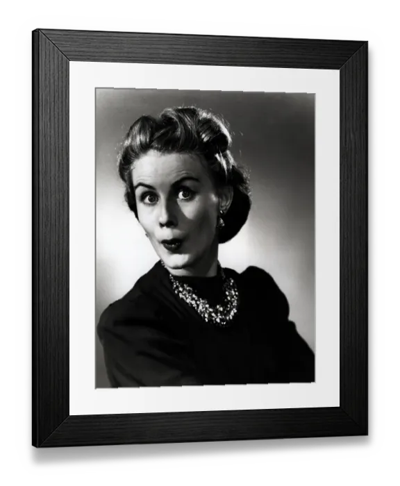 Framed Print : Woman Making Facial Expression Framed Print : Woman Making Facial Expression