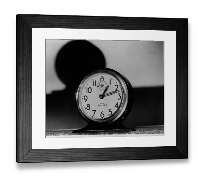 Framed Print : Analog Clock Framed Print : Analog Clock
