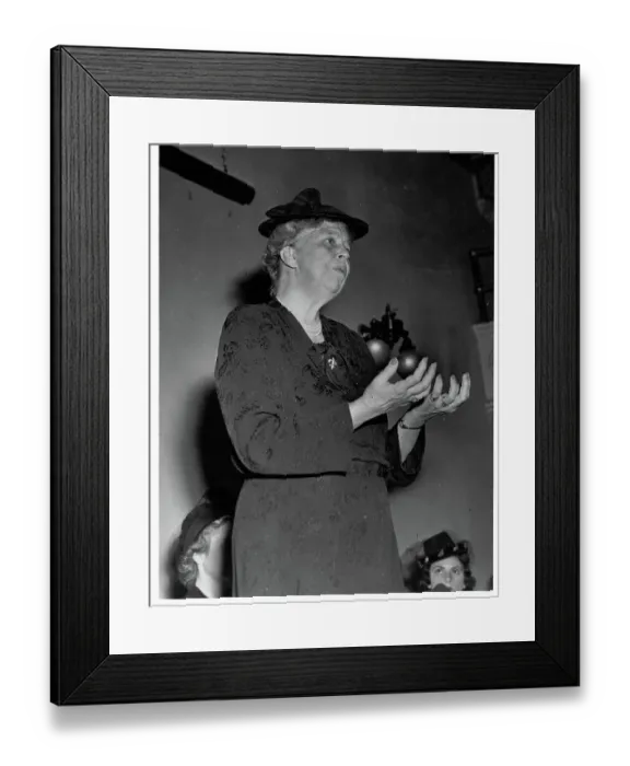 Framed Print : Eleanor Roosevelt Making Campaign Speech Framed Print : Eleanor Roosevelt Making Campaign Speech