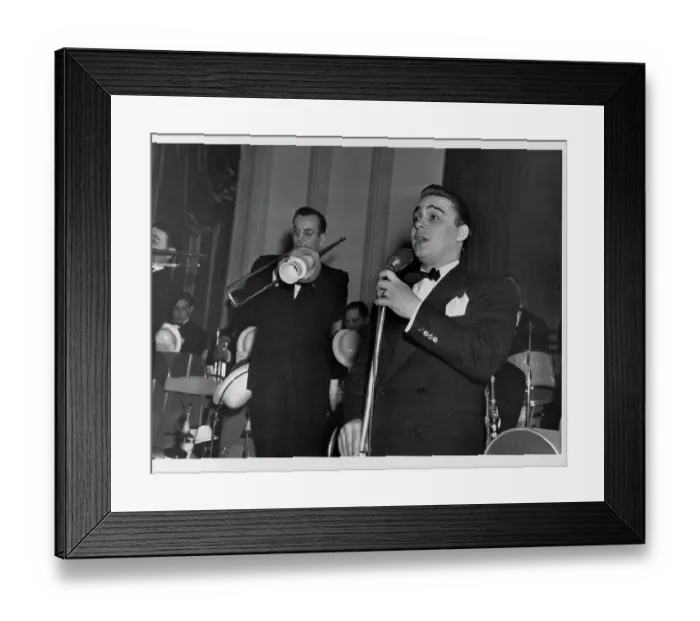 Framed Print : Bandleader Glenn Miller and Singer Ray Eberle Framed Print : Bandleader Glenn Miller and Singer Ray Eberle