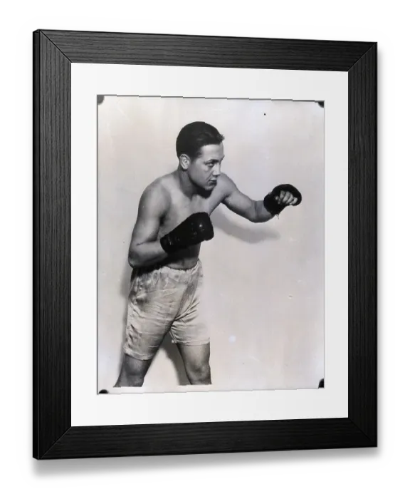 Framed Print : Adolf Wolfgast In Punching Pose Framed Print : Adolf Wolfgast In Punching Pose