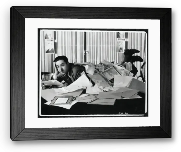 Framed Print : Monty Banks Under Papers