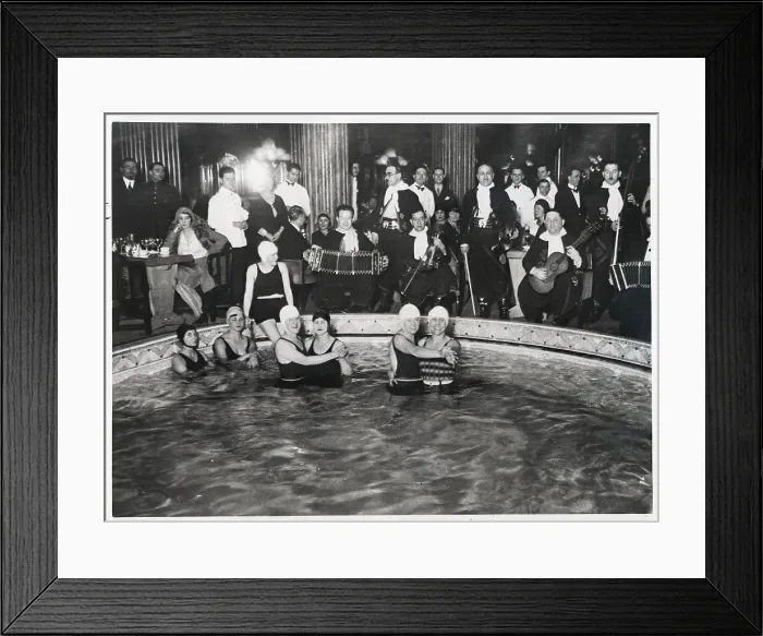 Framed Print : Paris Cafe-Pool Dancing Framed Print : Paris Cafe-Pool Dancing