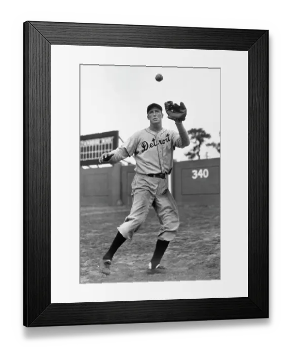Framed Print : Hank Greenberg Catching Baseball Framed Print : Hank Greenberg Catching Baseball
