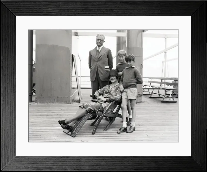 Framed Print : Otto Harbuch W / Family, Wife Seated Framed Print : Otto Harbuch W / Family, Wife Seated