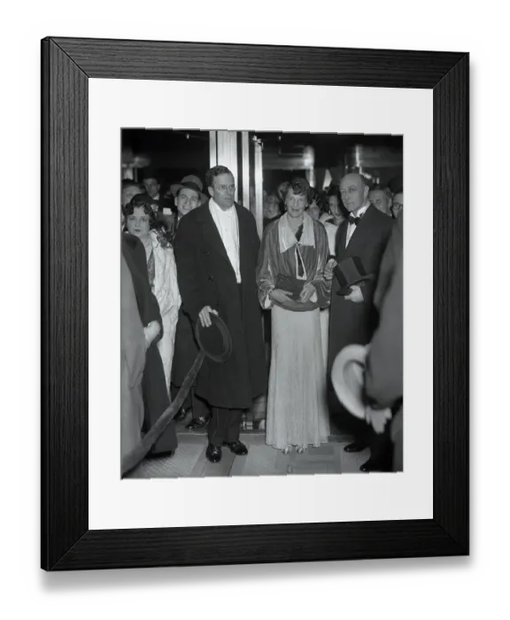 Framed Print : Amelia Earhart with George Putnam Framed Print : Amelia Earhart with George Putnam
