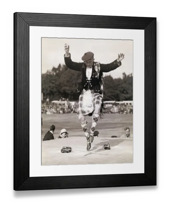 Framed Print : Man Performing Sword Dance