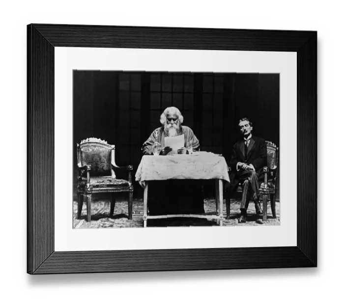 Framed Print : Rabindranath Tagore Reading His Poetry Framed Print : Rabindranath Tagore Reading His Poetry