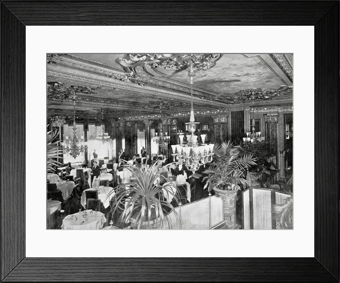 Framed Print : Hotel Savoy Dining Room Framed Print : Hotel Savoy Dining Room