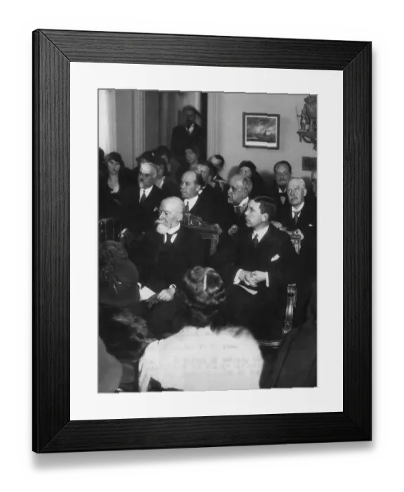 Framed Print : People Listening to Speech Framed Print : People Listening to Speech
