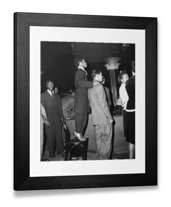 Framed Print : Young Men in Zoot Suits at the Savoy Framed Print : Young Men in Zoot Suits at the Savoy