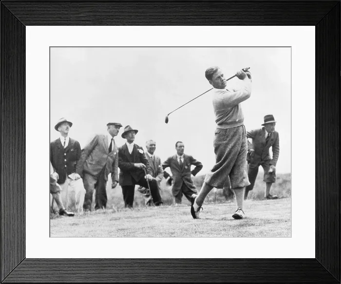 Framed Print : Bobby Jones Driving At British Open Framed Print : Bobby Jones Driving At British Open