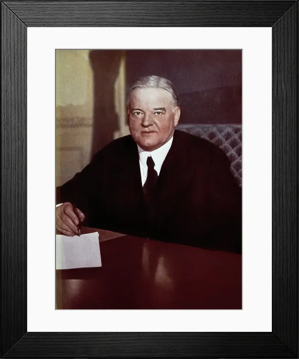 Framed Print : Herbert Hoover Signing Legislation Framed Print : Herbert Hoover Signing Legislation