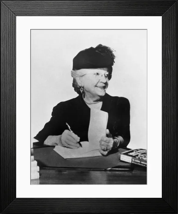 Framed Print : Laura Ingalls Wilder Signing Book Framed Print : Laura Ingalls Wilder Signing Book