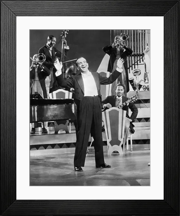 Framed Print : Al Jolson with Band Framed Print : Al Jolson with Band