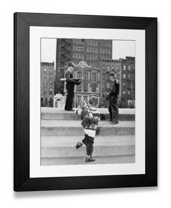 Framed Print : Three Boys Going To Play Baseball Framed Print : Three Boys Going To Play Baseball