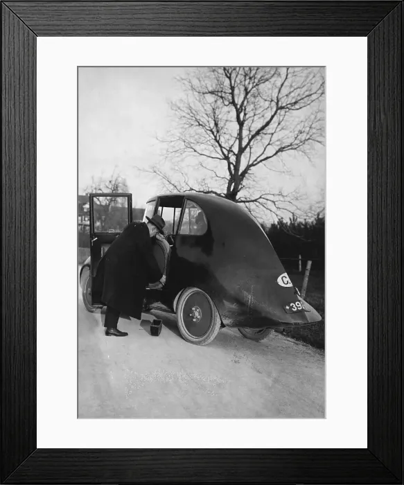 Framed Print : Loading Jaray's System Streamlined Car Framed Print : Loading Jaray's System Streamlined Car