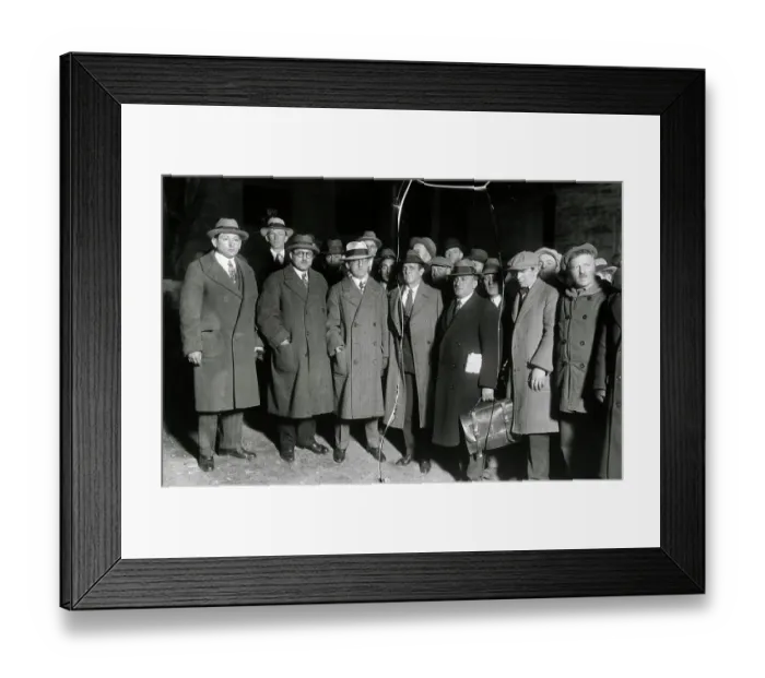 Framed Print : Representatives for Condemned Sing Sing Clients and Reporters Framed Print : Representatives for Condemned Sing Sing Clients and Reporters