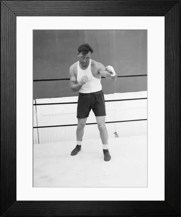 Framed Print : Jack Sharkey Trains For Phil Scott Bout Framed Print : Jack Sharkey Trains For Phil Scott Bout