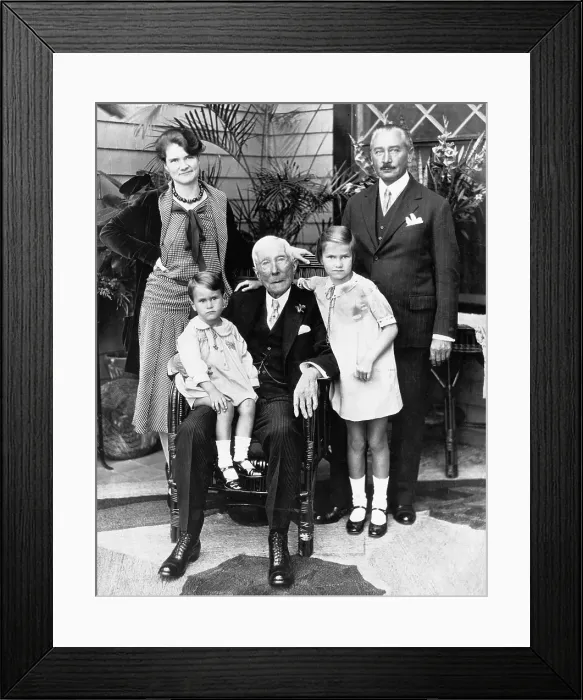 Framed Print : John D Rockefeller with Granddaughter and Family Framed Print : John D Rockefeller with Granddaughter and Family