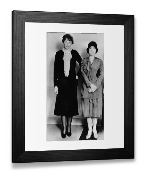 Framed Print : Amelia Earhart and Anne Lindbergh Framed Print : Amelia Earhart and Anne Lindbergh