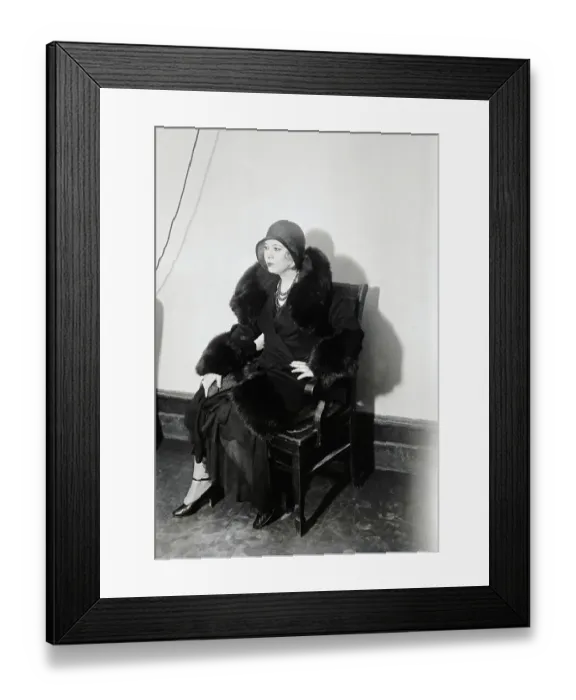 Framed Print : Mae West. (Original Caption). Mae West as she appeared at the opening of Framed Print : Mae West. (Original Caption). Mae West as she appeared at the opening of
