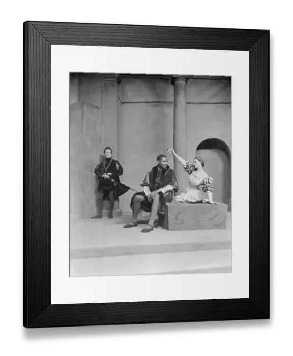 Framed Print : Iago Watching Othello and Desdemona Framed Print : Iago Watching Othello and Desdemona