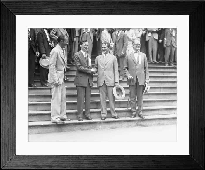 Framed Print : Mayor Walker Welcoming Bobby Jones Framed Print : Mayor Walker Welcoming Bobby Jones