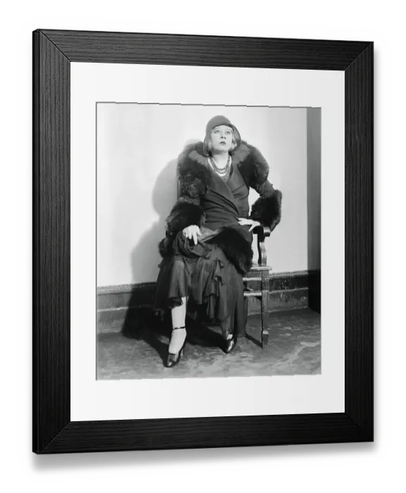 Framed Print : Mae West. (Original Caption). Court's Her Stage Now Framed Print : Mae West. (Original Caption). Court's Her Stage Now