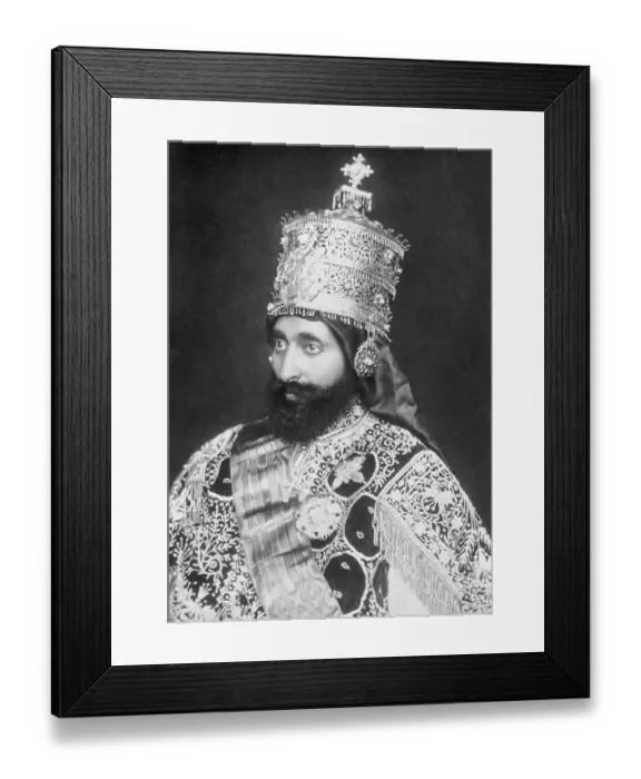 Framed Print : Emperor Haile Selassie of Ethiopia Framed Print : Emperor Haile Selassie of Ethiopia