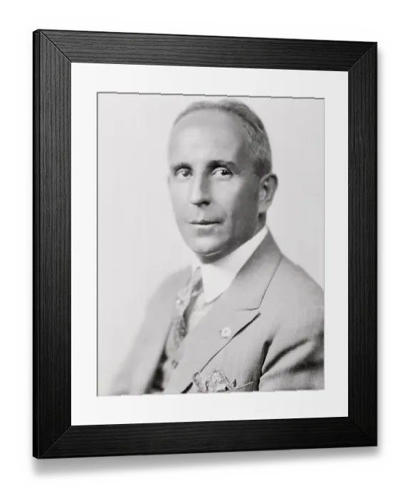 Framed Print : Portrait of John J. Raskob the Chairman of Democratic Party Framed Print : Portrait of John J. Raskob the Chairman of Democratic Party