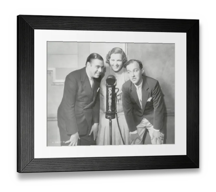 Framed Print : Morton Downey, Kate Smith, Bing Crosby