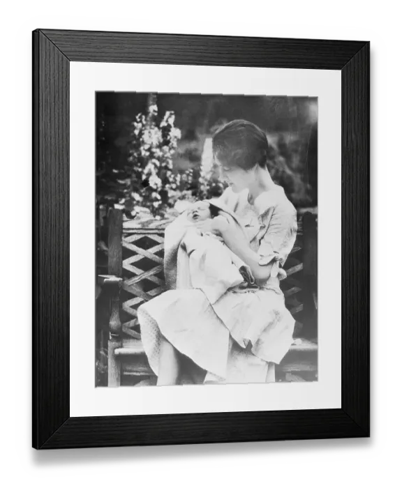 Framed Print : Anne Morrow Lindbergh Holding Her Son