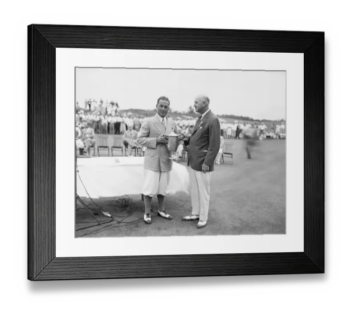 Framed Print : Bobby Jones Receiving Trophy Framed Print : Bobby Jones Receiving Trophy