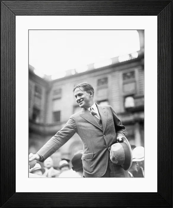 Framed Print : Crowd Welcoming Bobby Jones Framed Print : Crowd Welcoming Bobby Jones