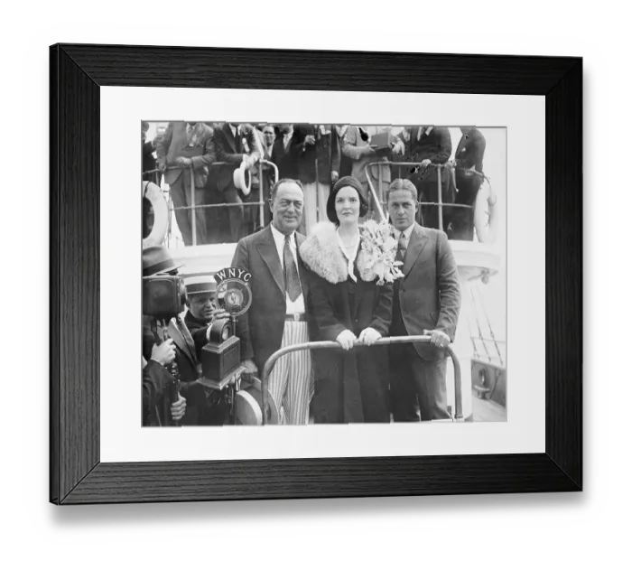 Framed Print : Bobby Jones with His Wife and Father Framed Print : Bobby Jones with His Wife and Father