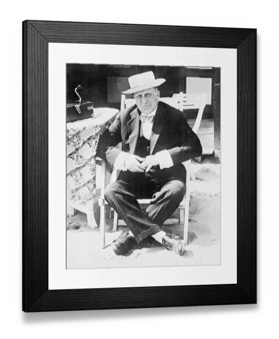 Framed Print : William Randolph Hearst Sr. Posing in Chair Framed Print : William Randolph Hearst Sr. Posing in Chair