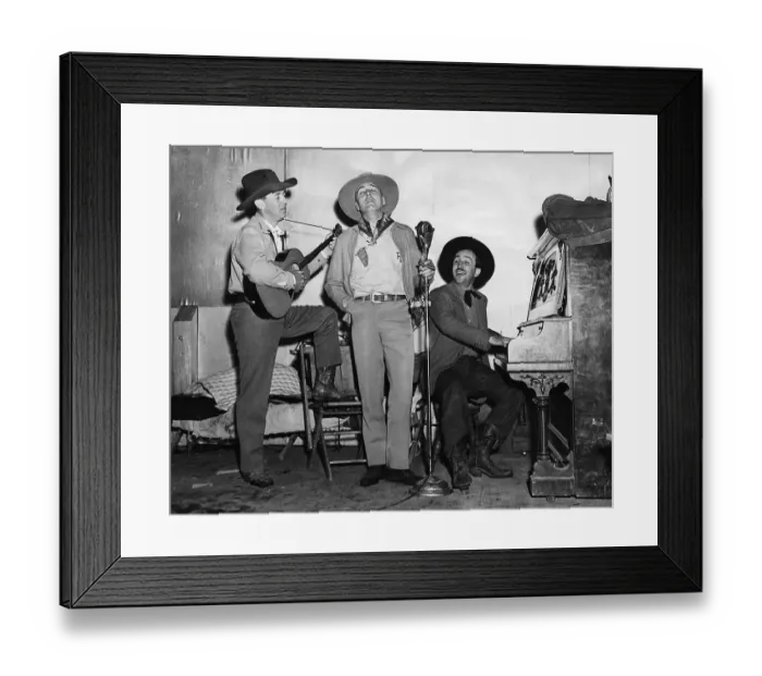 Framed Print : Walt Disney and Men Playing Instruments Framed Print : Walt Disney and Men Playing Instruments