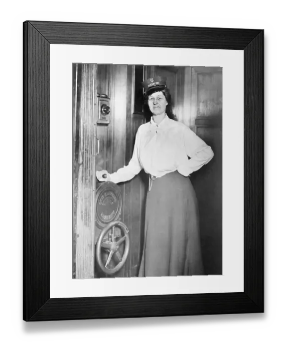 Framed Print : Elevator Operator Framed Print : Elevator Operator