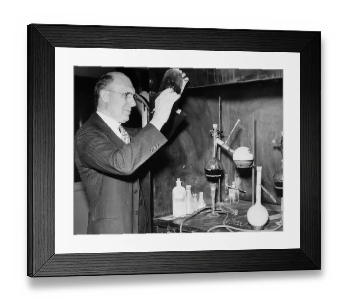 Framed Print : Charles Kettering in Research Lab Framed Print : Charles Kettering in Research Lab