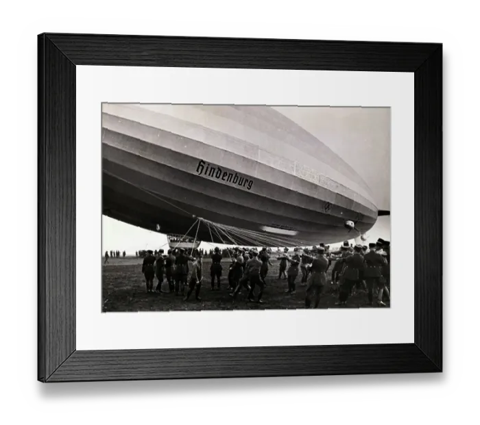 Framed Print : Soldiers Pulling Strings of Hindenburg