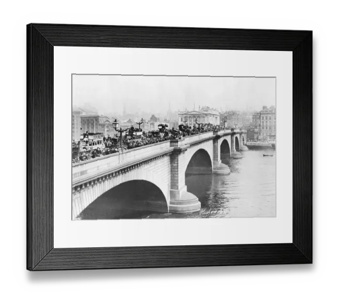 Framed Print : Traffic Crossing London Bridge Framed Print : Traffic Crossing London Bridge
