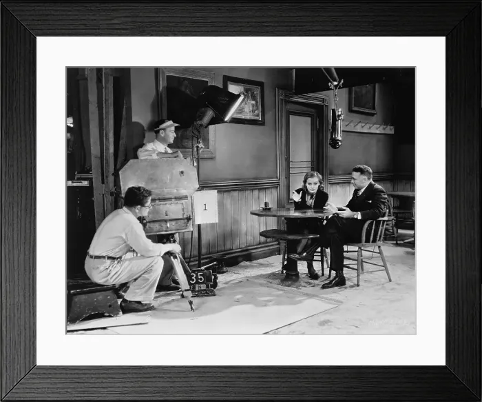 Framed Print : Greta Garbo Rehearsing with Clarence Brown Framed Print : Greta Garbo Rehearsing with Clarence Brown