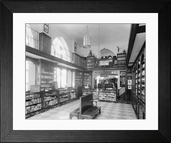 Framed Print : Interior of Lascoff Pharmacy Framed Print : Interior of Lascoff Pharmacy