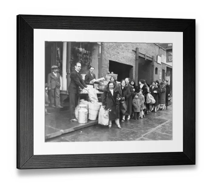 Framed Print : Poor Receiving Food Framed Print : Poor Receiving Food