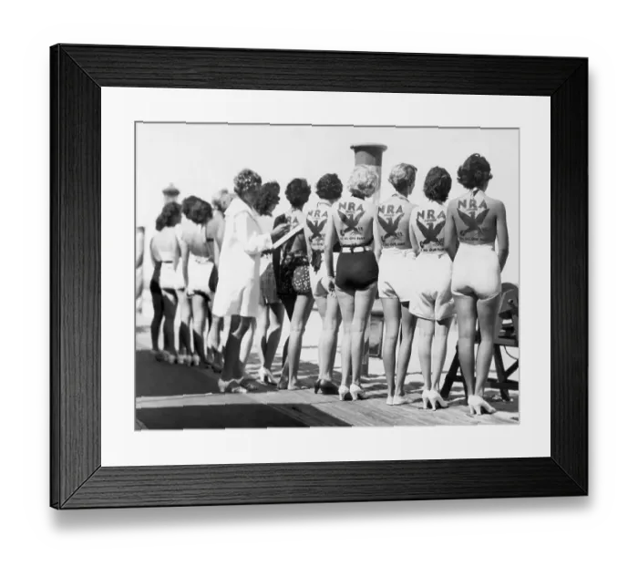 Framed Print : Bathing Beauties with NRA Tattoos Framed Print : Bathing Beauties with NRA Tattoos