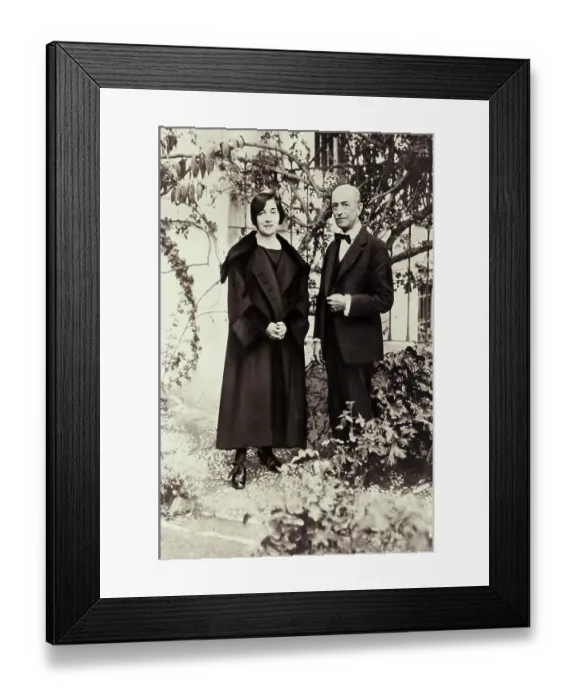 Framed Print : Manuel De Falla And Wanda Landowska Framed Print : Manuel De Falla And Wanda Landowska