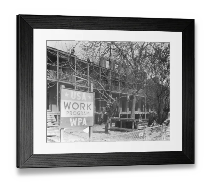 Framed Print : WPA Housing Project Framed Print : WPA Housing Project